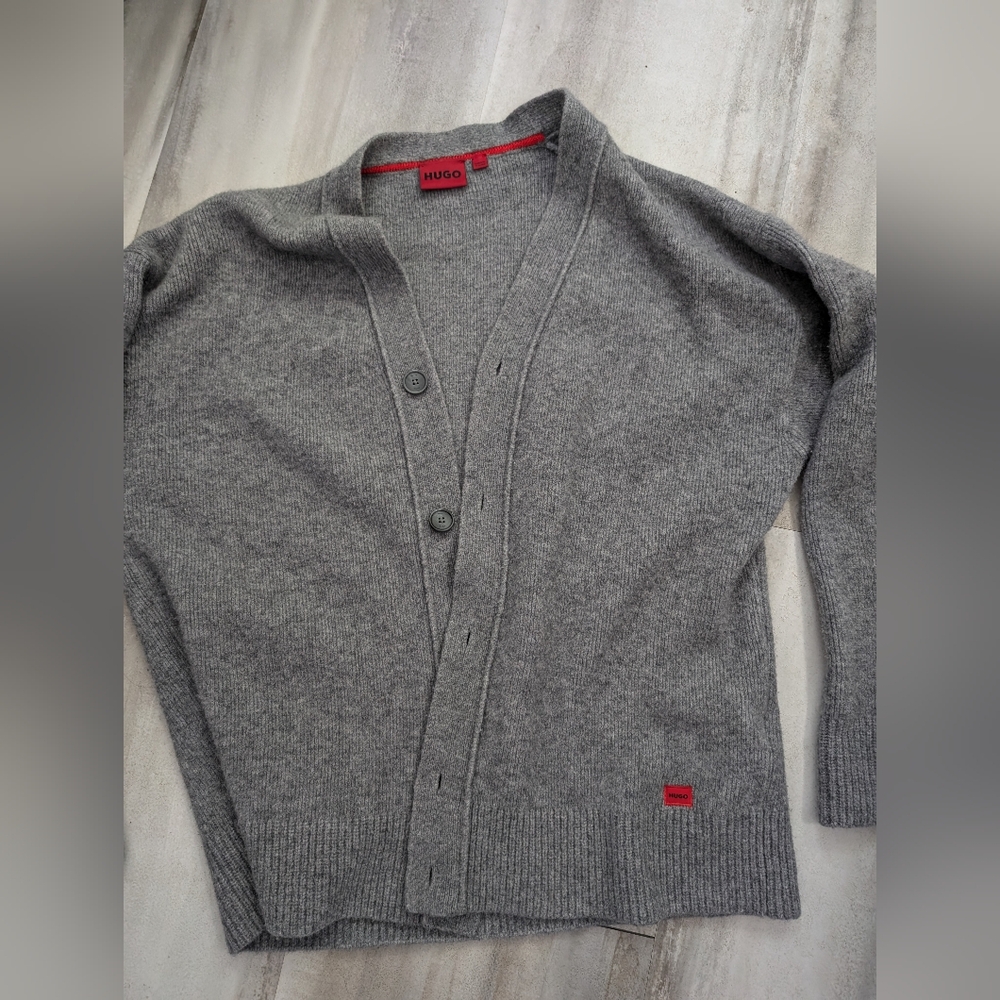Hugo Boss Cardigan Virgin Wool Large